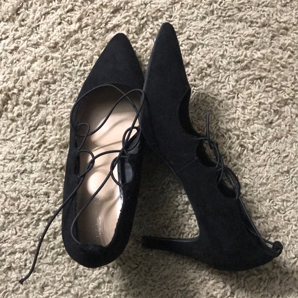 Black Strappy High Heels